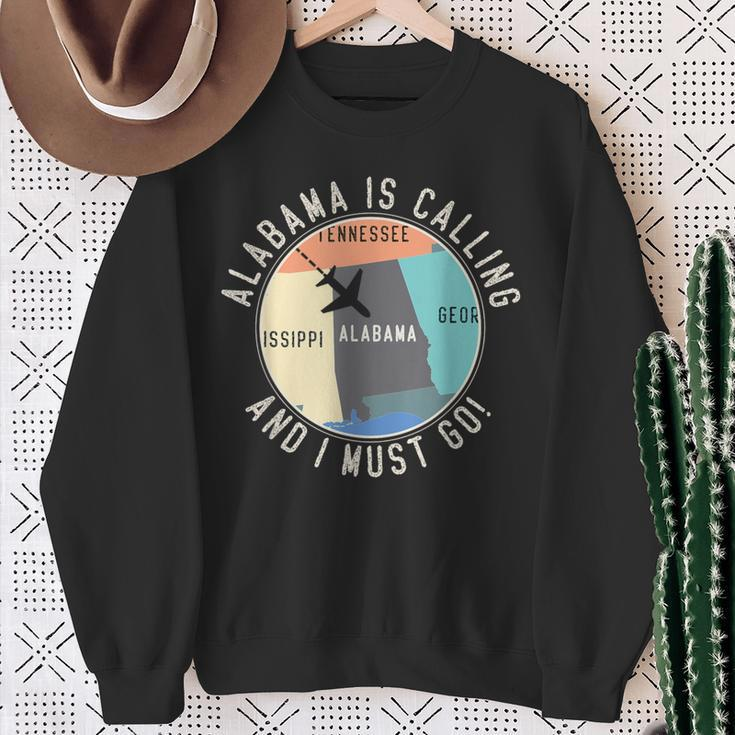 Alabama Ruft An Und Ich Muss In Den State Of Alabama Gehen S Sweatshirt Geschenke für alte Frauen