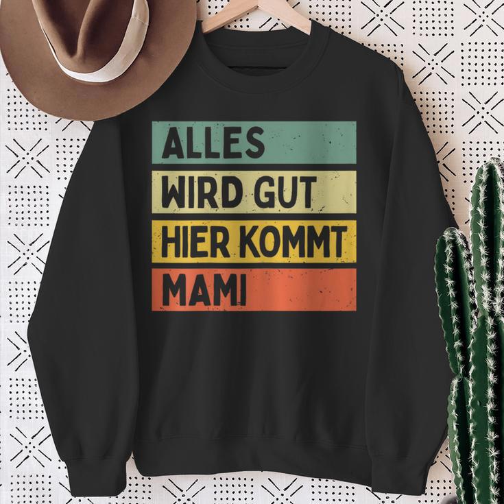 Alles Wird Gut Hier Kommt Mami Retrointage First Name Sweatshirt Geschenke für alte Frauen