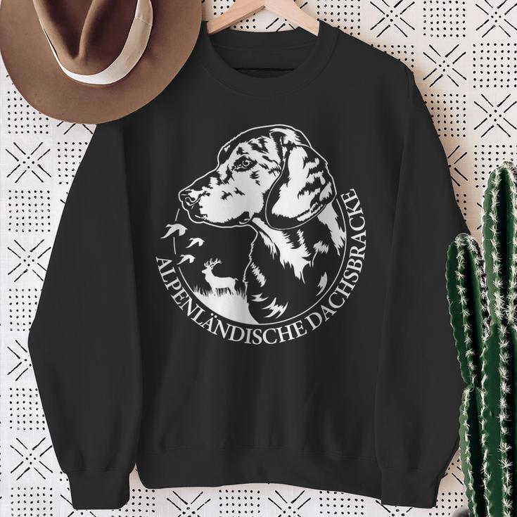 Alpenlänische Dachsbracke Portrait Hunting Dogs Sweatshirt Geschenke für alte Frauen