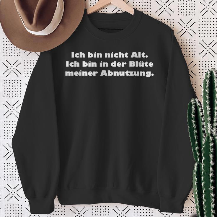 Alt Mann Frau Party Freizeit Spaß Sprüche Sweatshirt Geschenke für alte Frauen