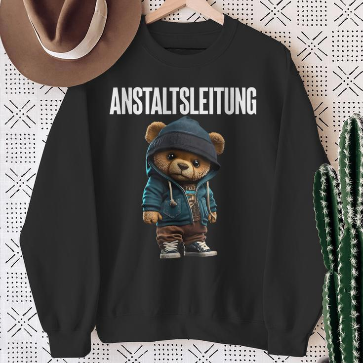 Anstaltsleitung Teddy Bear Sweatshirt Geschenke für alte Frauen