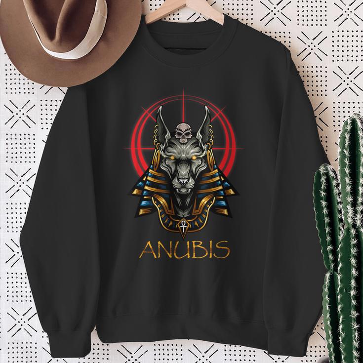 Anubis Antiguo Egipto Mitología Dioses Y Monstruos Egipto Camisa de entrenamiento Regalos para ancianas