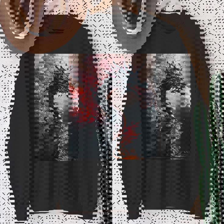 Art Sur Le Thème Du Dragon Japonais Mignon Sweater e Cadeaux pour les femmes âgées