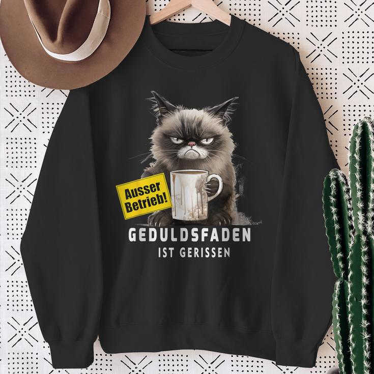 Ausser Betrieb Geduldsfaden Gerissen Arbeit Humor Office Sweatshirt Geschenke für alte Frauen