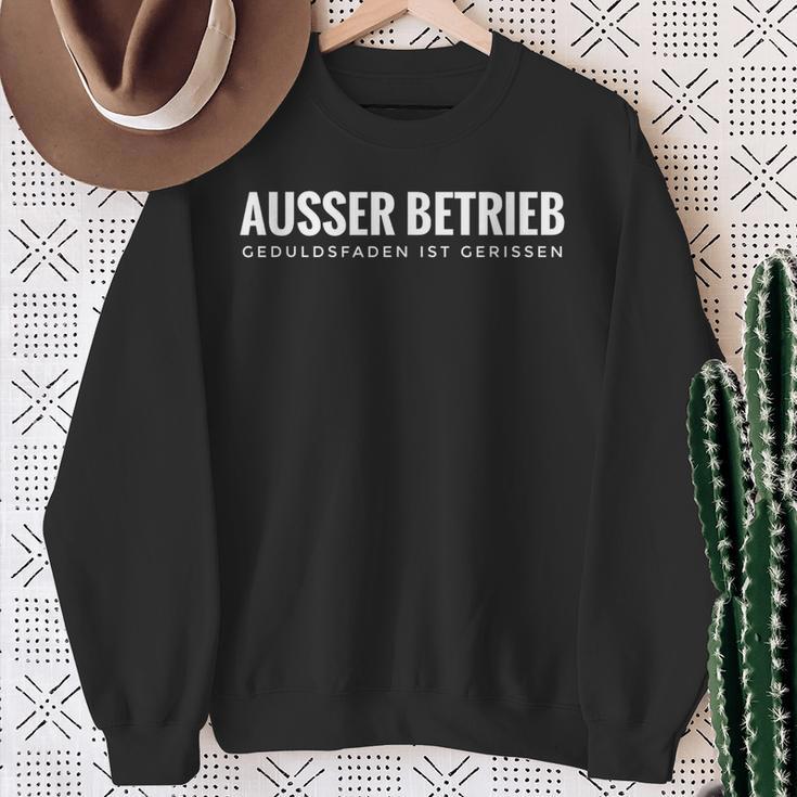 Ausser Betriebs Geduldsfaden Ist Gerissen Sweatshirt Geschenke für alte Frauen