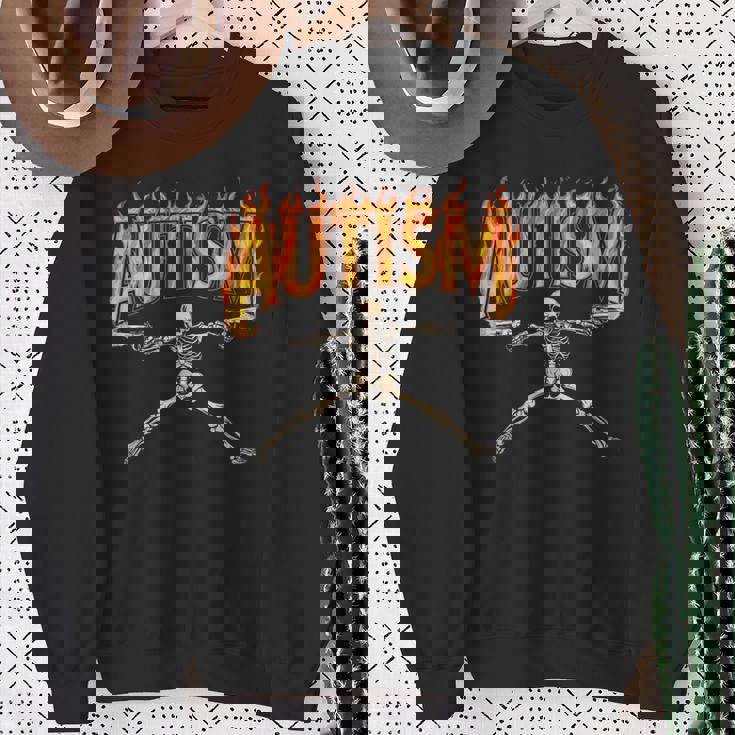 Autism Skeleton Meme Dello Scheletro Dell'autismo Felpa Regalos para ancianas