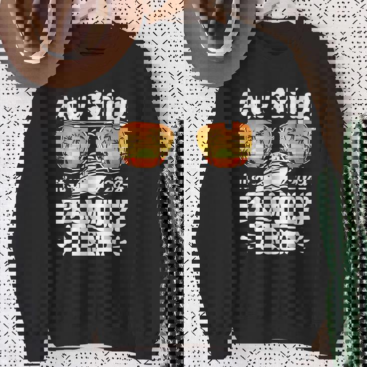 Aw Ship I's A Family Trip 2024 Cruise Matching Family Sweatshirt Gifts for Old Women