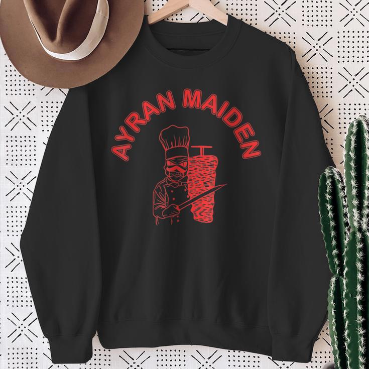 Ayran Maiden Doner Band Fast Food Dürüm Sweatshirt Geschenke für alte Frauen