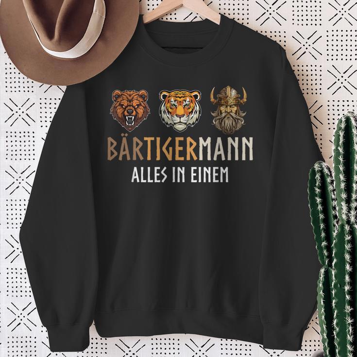 Bärtigermann Alles In Einemiking Wikinger Sayings Sweatshirt Geschenke für alte Frauen