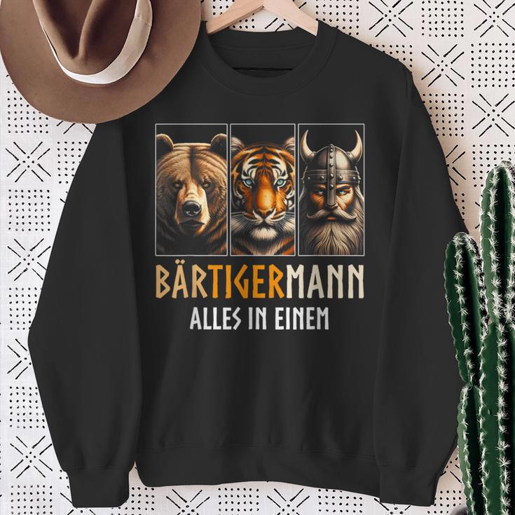 Bärtigermann All In One Retroiking Sweatshirt Geschenke für alte Frauen