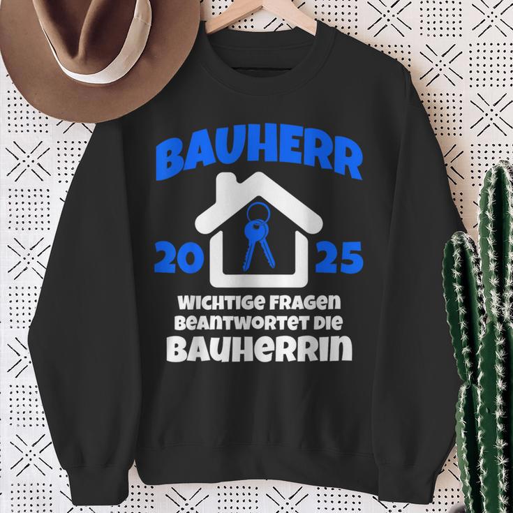 Bauherr Geschenk 2025 I Builder Construction Site Sweatshirt Geschenke für alte Frauen