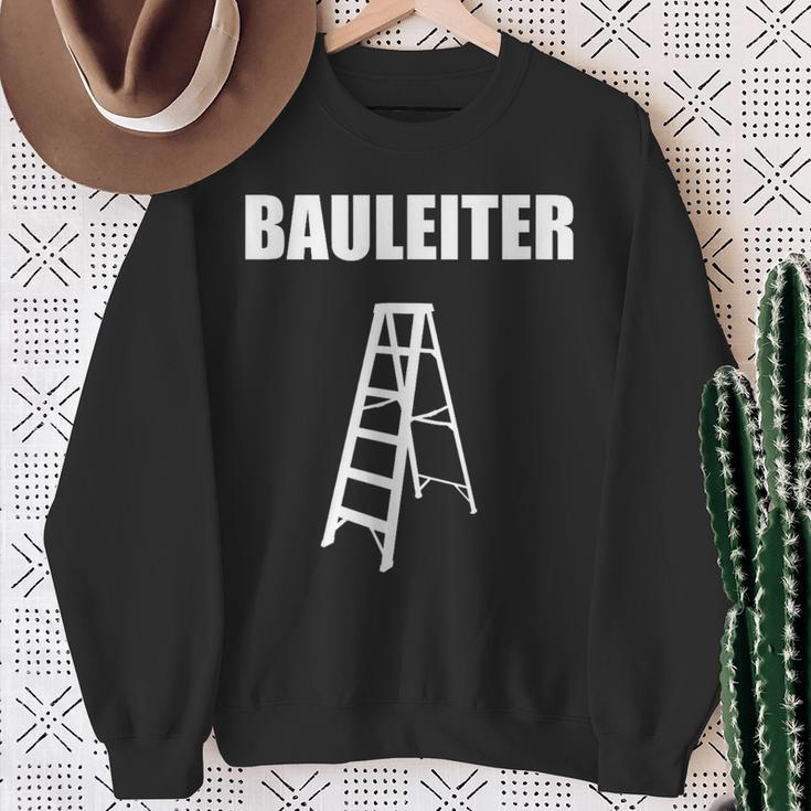 Bauleiter Baustellenleiter Sweatshirt Geschenke für alte Frauen