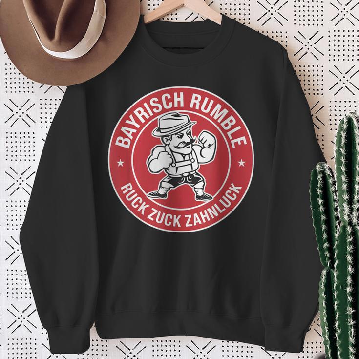 Bayrisch Rumble Ruck Zuck Zahnluck Sweatshirt Geschenke für alte Frauen