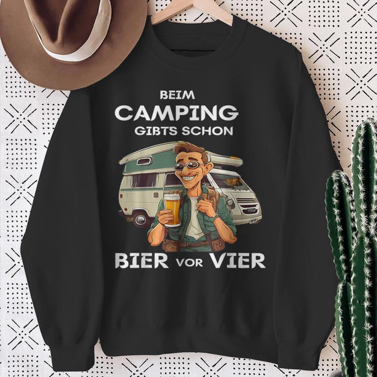 Beim Camping Gibts Schon Bierorier Sweatshirt Geschenke für alte Frauen