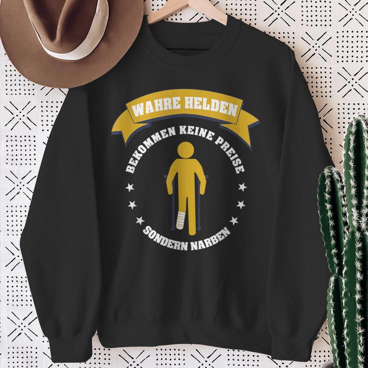 Beinfrruch Gute Besserung Broken Bein Sweatshirt Geschenke für alte Frauen