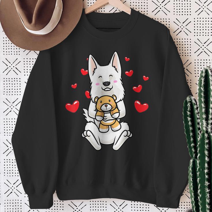 Berger Blanc Suisse Dog Swiss Shepherd Dog Sweatshirt Geschenke für alte Frauen