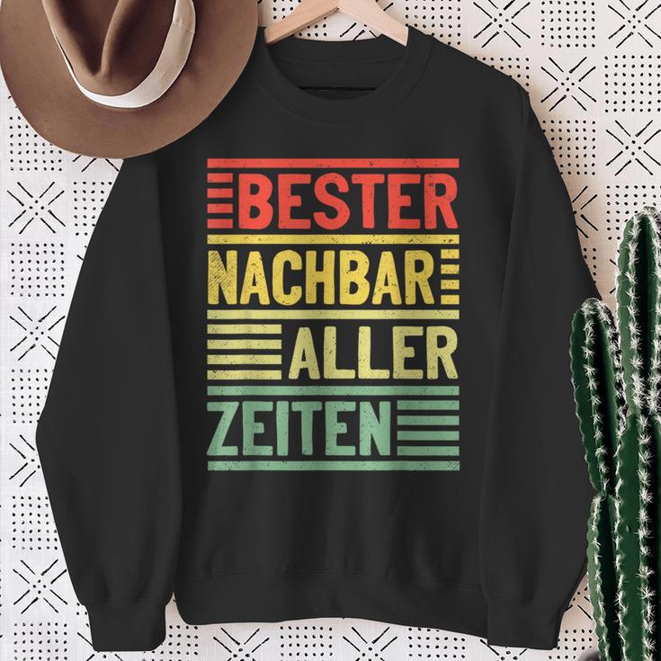 Bester Nachbar Alles Zeiten Nachbarn Sweatshirt Geschenke für alte Frauen