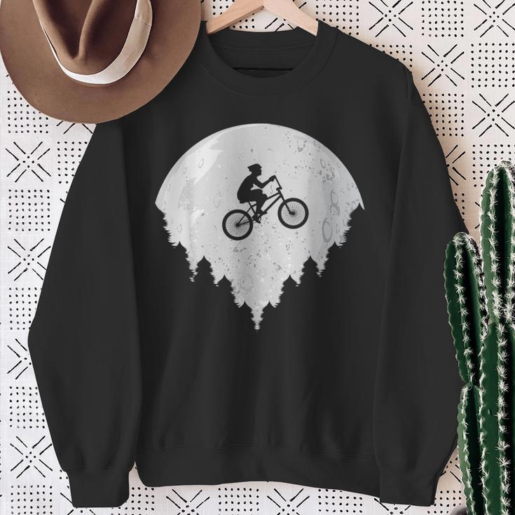 Bicycle Bmx Driver Full Moon Sweatshirt Geschenke für alte Frauen