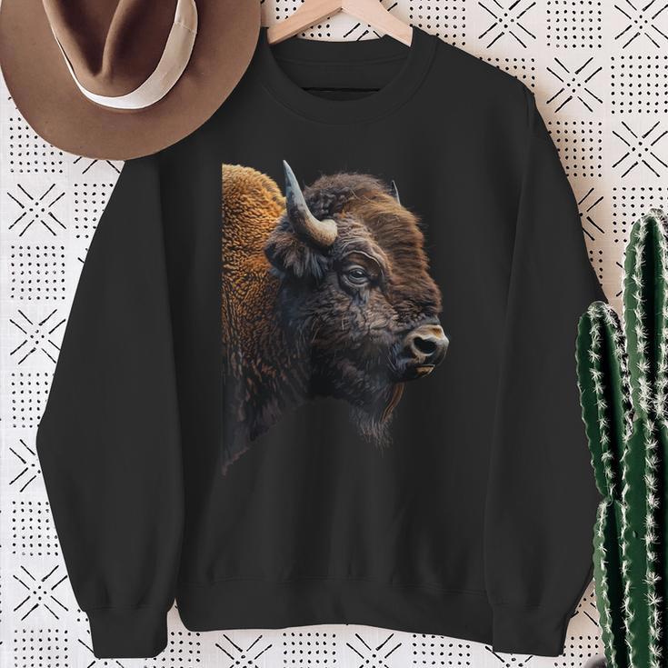 Bison Sweatshirt Geschenke für alte Frauen