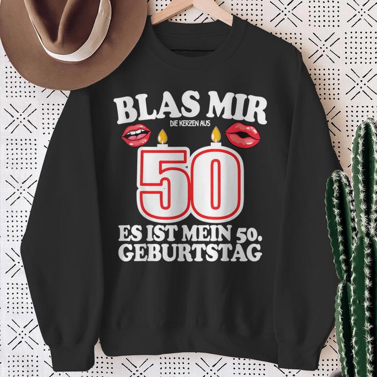 Blas Mir Die Kerzen Aus 50Th Birthday Man Sweatshirt Geschenke für alte Frauen