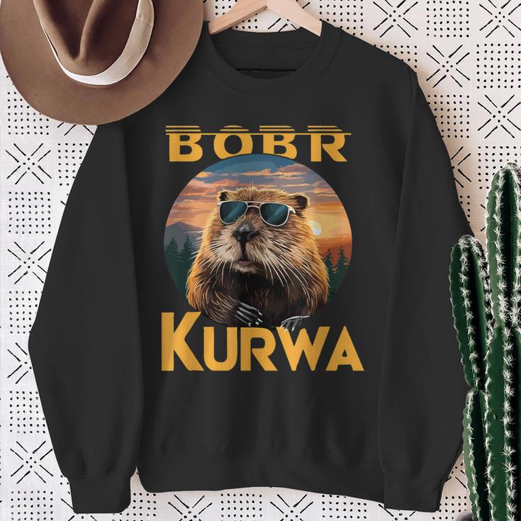 Bobr Kurwa Flannelette Meme Bóbr Bober Kurwa Cool Sweatshirt Geschenke für alte Frauen