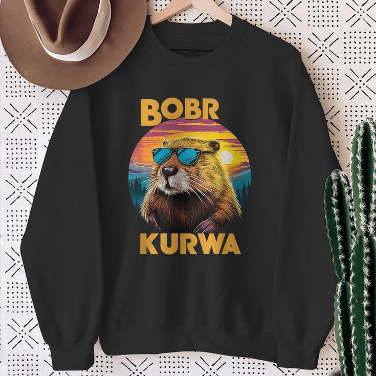 Bobr Kurwa Flannelette Meme Bóbr Bober Kurwa Sweatshirt Geschenke für alte Frauen