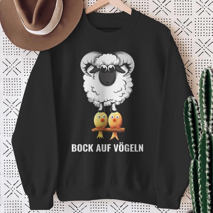 Bock Aufogelgeln Berideutig Sheep Bird Sheep Sweatshirt Geschenke für alte Frauen