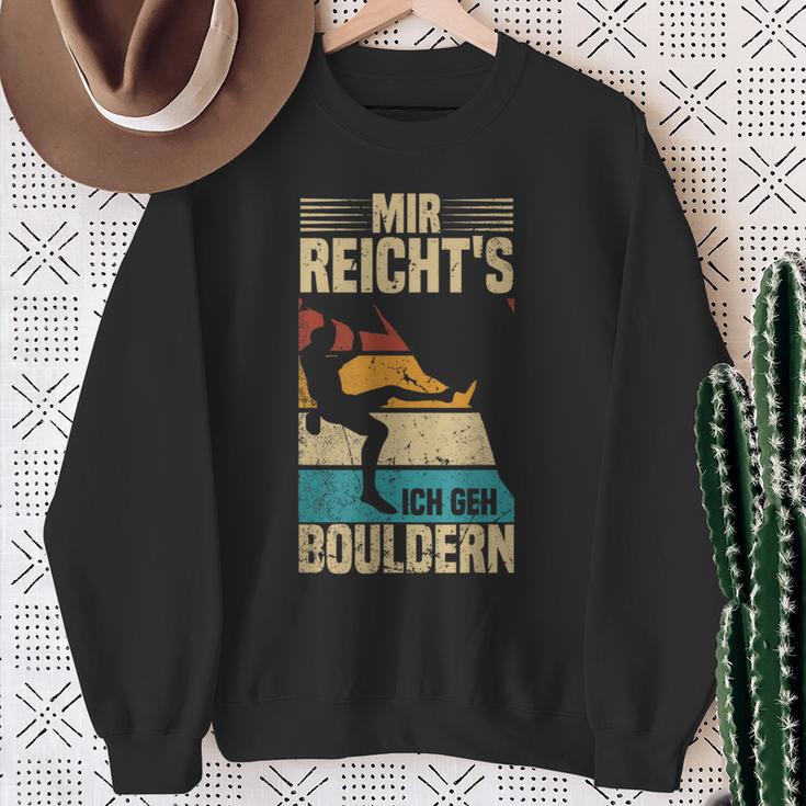 Bouldering Retro Mountain Climbing Mir Reicht's Ich Geh Bouldering Sweatshirt Geschenke für alte Frauen