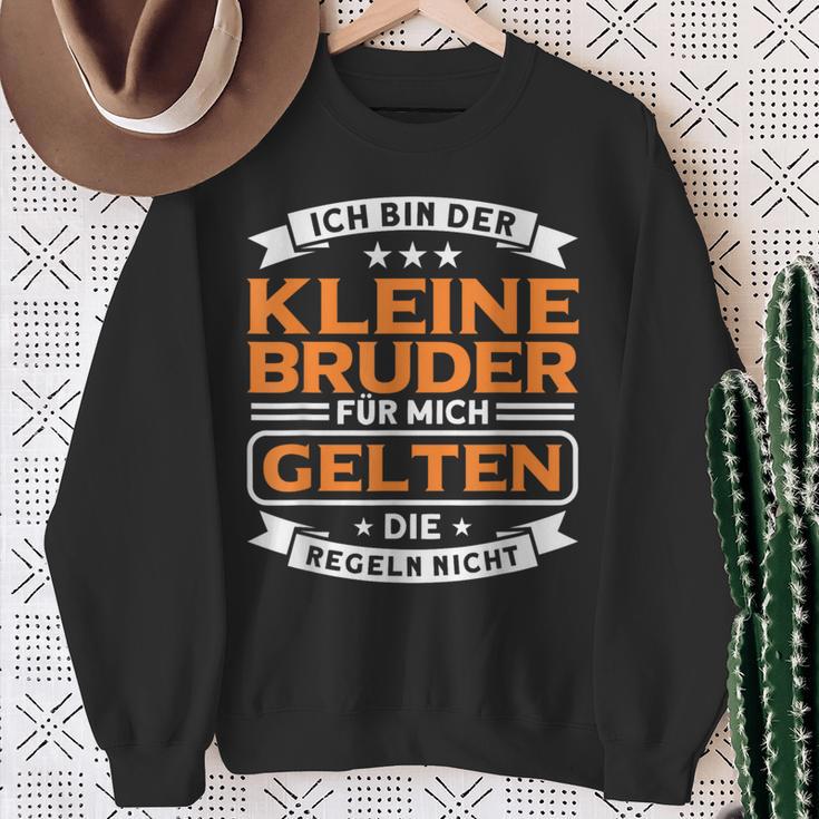 Bruder Für Mich Geln Die Regeln Nicht Kleiner Bruder German Lang Sweatshirt Geschenke für alte Frauen