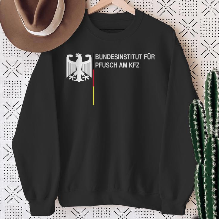 Bundesinstitut Für Pfusch Am Kfz Sweatshirt Geschenke für alte Frauen