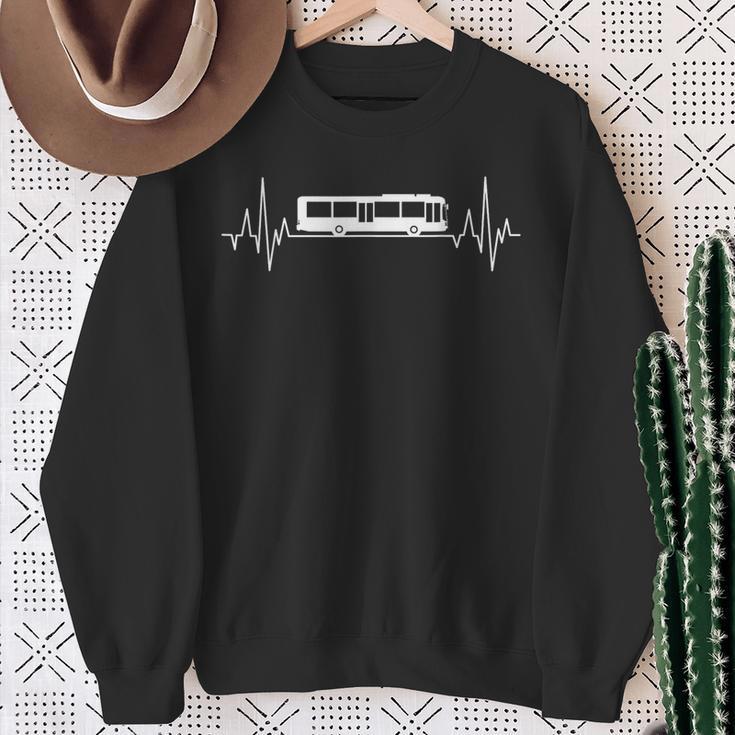 Bus Heartbeat Line Bus Ecg Bus Headbar Pulse Bus Driver Sweatshirt Geschenke für alte Frauen