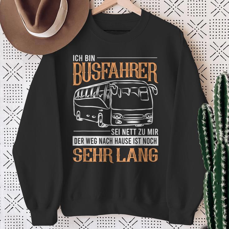 Busfahrer Weg Noch Lang Bus School Bus Line Bus Driver Sweatshirt Geschenke für alte Frauen