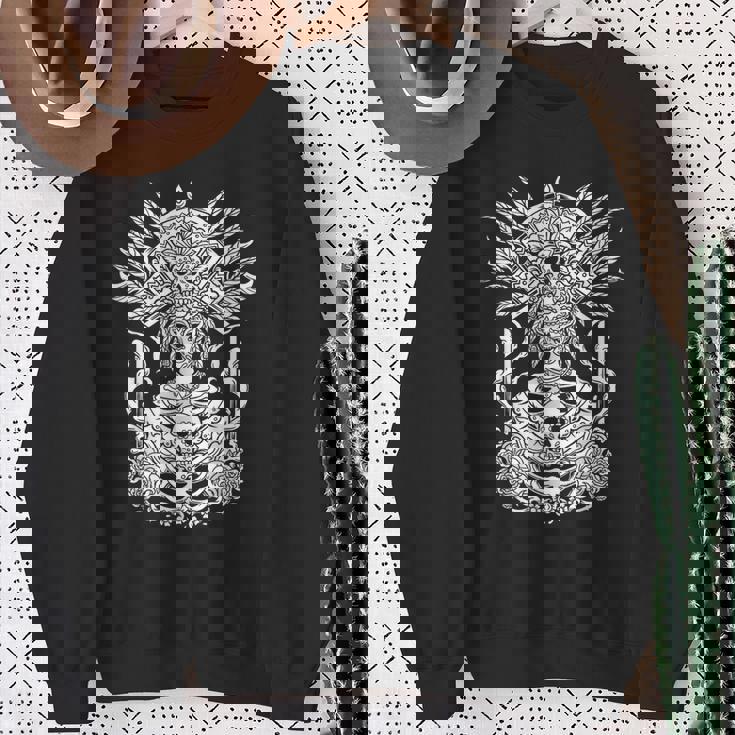 Catrina Blanche Dia De Los Muertos Sweater e Cadeaux pour les femmes âgées