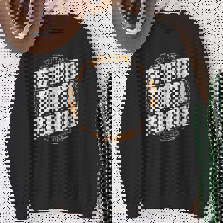 Certified Torta Pounder Emblem Sweatshirt Gifts for Old Women
