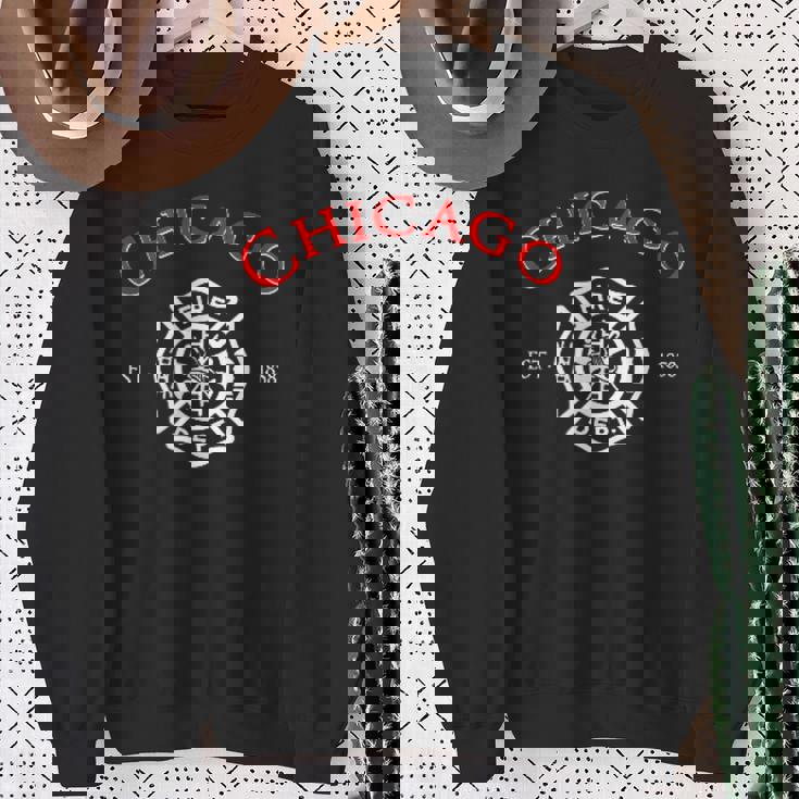 Chicago Illinoisigili Del Fuocoigili Del Fuocoigili Del Fuoco Felpa Regalos para ancianas