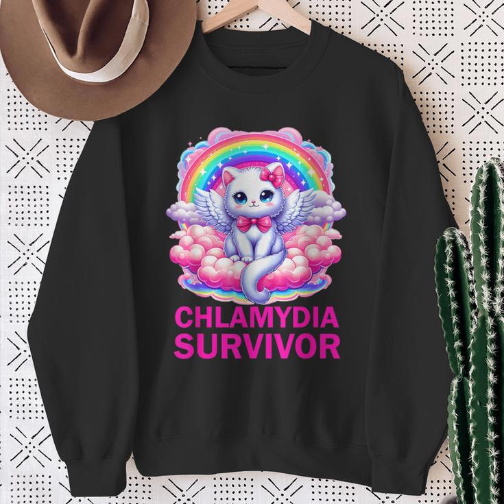 Chlamydia Survivor Chlamydien Std Sweatshirt Geschenke für alte Frauen