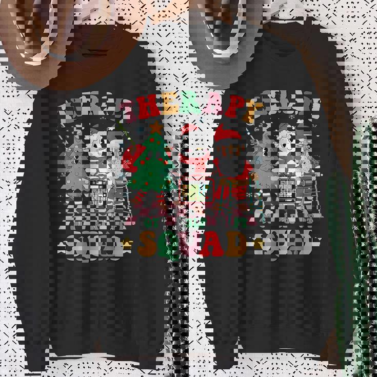 Christmas Therapy Squad Slp Ot Pt Occupational Therapy Team Sweatshirt Gifts for Old Women