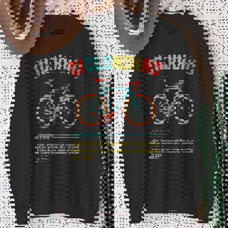 Ciclononno Frasi Bici Uomo Divertenti Per Il Nonno Ciclista Felpa Regalos para ancianas
