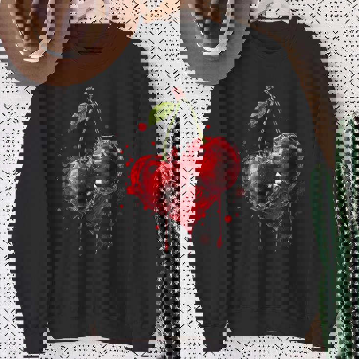 Ciliegie Con Cuore Per Uomo Donna Felpa Regalos para ancianas