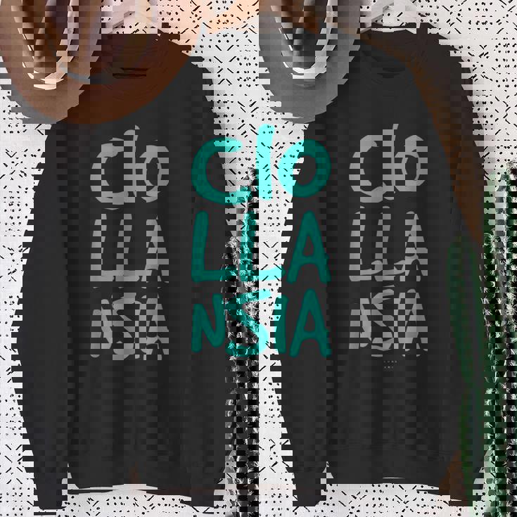 Cio-Lla-Nsia Divertente Scritta Ironica Felpa Regalos para ancianas