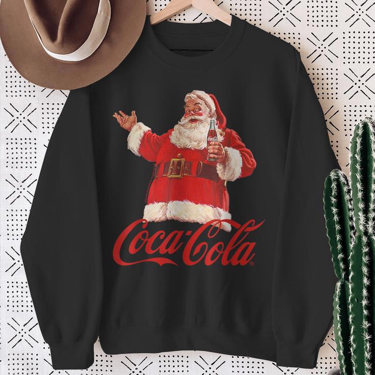 Coca Cola Santa Claus Bottle Sweatshirt Geschenke für alte Frauen