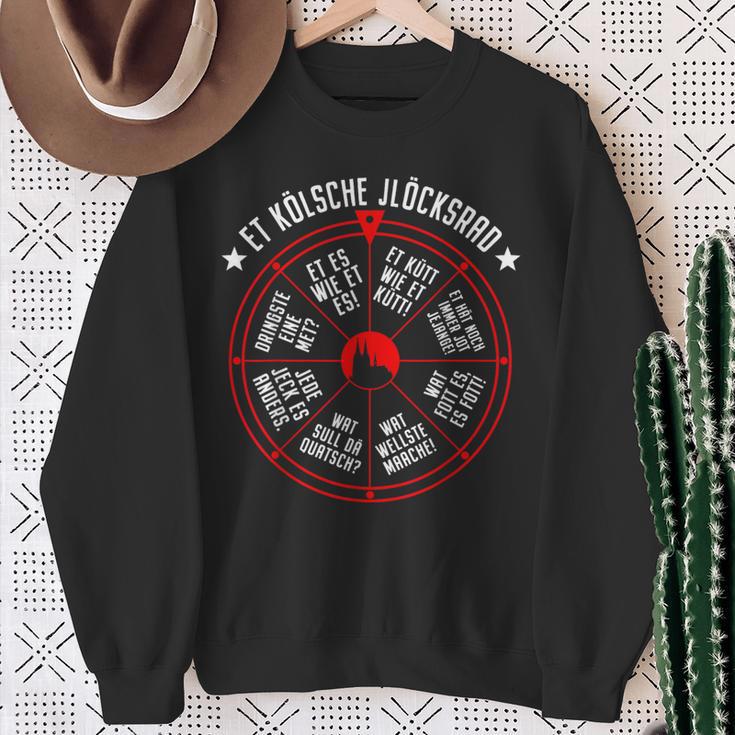 Cologne Lucky Wheel Et Kölsche Jlöcksrad Et Kütt Cologne Carnival Sweatshirt Geschenke für alte Frauen