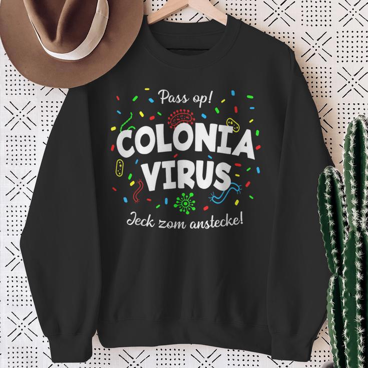 Coloniairus Carnival Outfit Cologne Kölsch Jeck Flu Sweatshirt Geschenke für alte Frauen