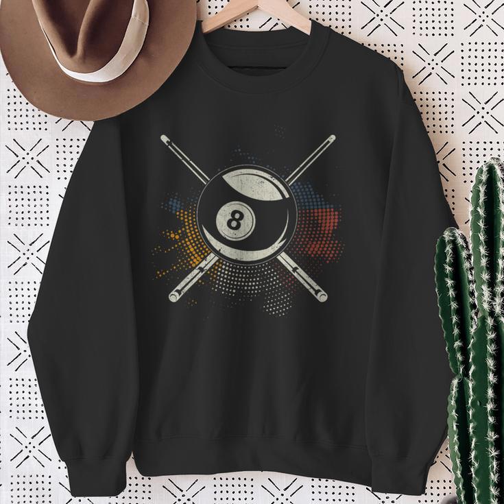 Colourful Billiard Cue Pool 8 Ball Billiard Sweatshirt Geschenke für alte Frauen