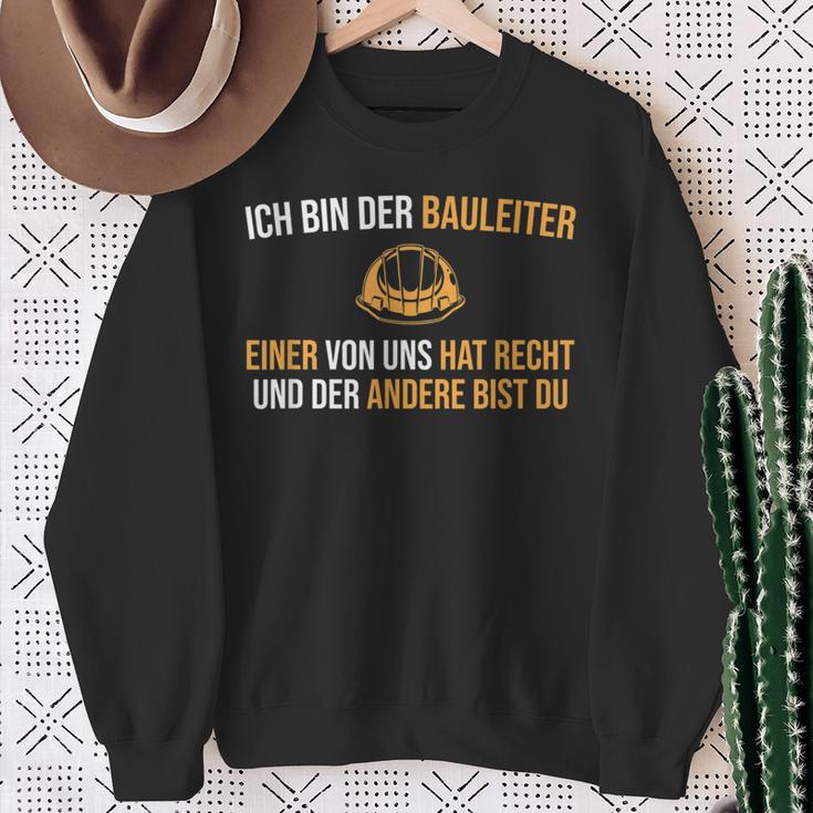 Construction Supervision Construction Site Helmet Construction Management Sweatshirt Geschenke für alte Frauen