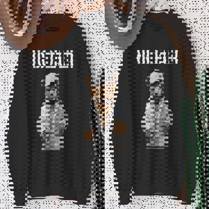 Cool Gangster Teddy Bear As Hug Dealer For Smile & Fun Sweatshirt Gifts for Old Women