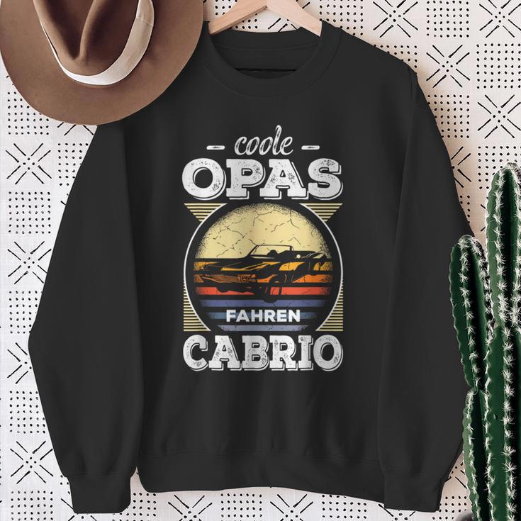 Cool Grandpa Driving Cabrio Cover Retro Carintage Pensioner Sweatshirt Geschenke für alte Frauen