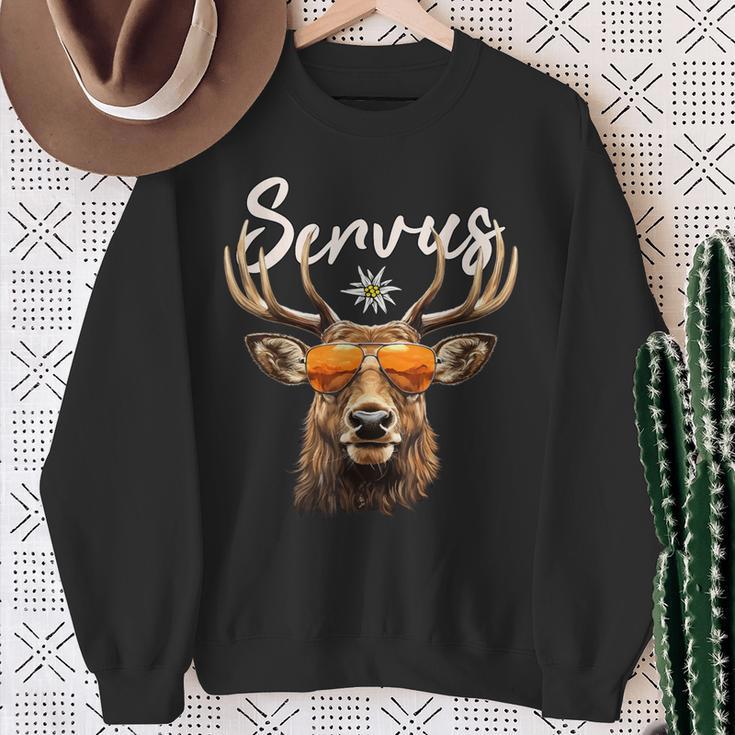 Costume Deer Lederhosen Costume Sweatshirt Geschenke für alte Frauen