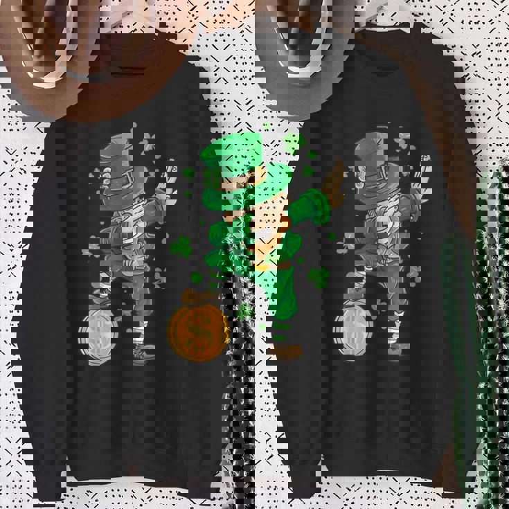 Costume Irlanda Dabbing Leprecano San Patrizio Felpa Regalos para ancianas