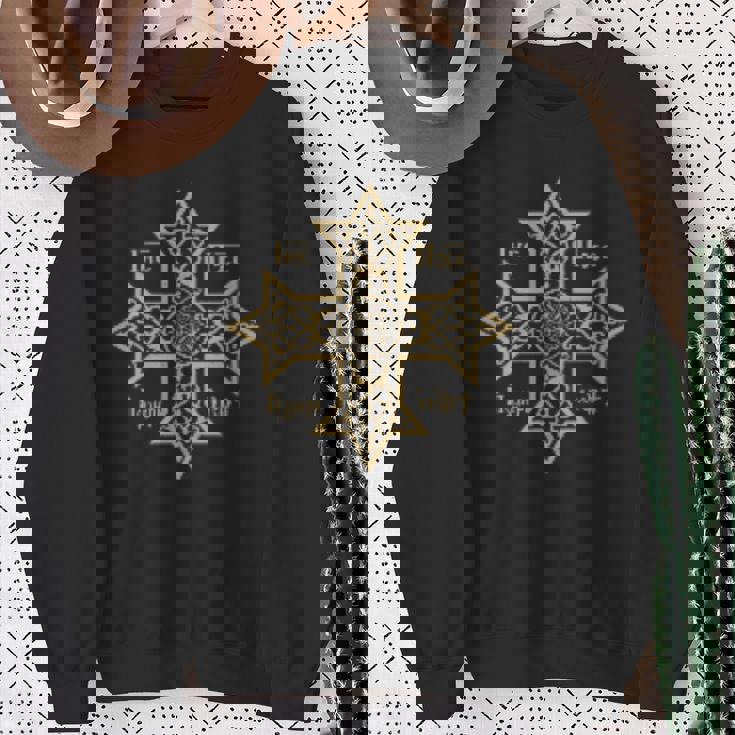 Croix Coptique Orthodoxe Église Orientale Chrétienne Symbole Sweater e Cadeaux pour les femmes âgées